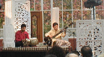 Performance set, Pandit Ran Sahai Sangit Vidyalaya, Horniman Museum, Dulwich