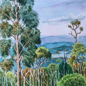 Watercolour Landscape Lesson: View of Hobart and Derwent Estuary, Tasmania